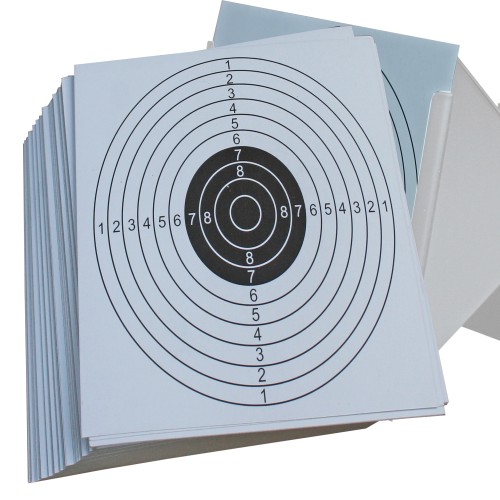 LANDMANN, Zielscheiben, 100 Stück, für Kugelfang 17x17 cm